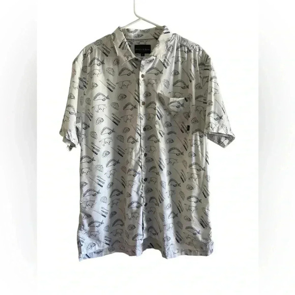 Beach & Barn Calabash Short Sleeve - White/Seafarer Print - Picture 2 of 11